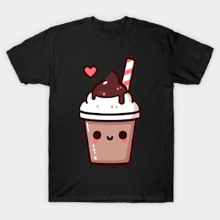 Kawaii Cute Chocolate Milkshake | Cute Kawaii Art for Kawaii Lovers T-Shirt